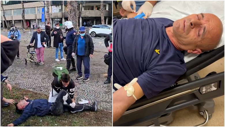 Protester struck by police fell to the ground unconscious: an update on his condition