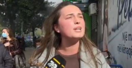 Video: Student breaks into tears in front of police, “Rama has made our lives miserable, we will not back down”